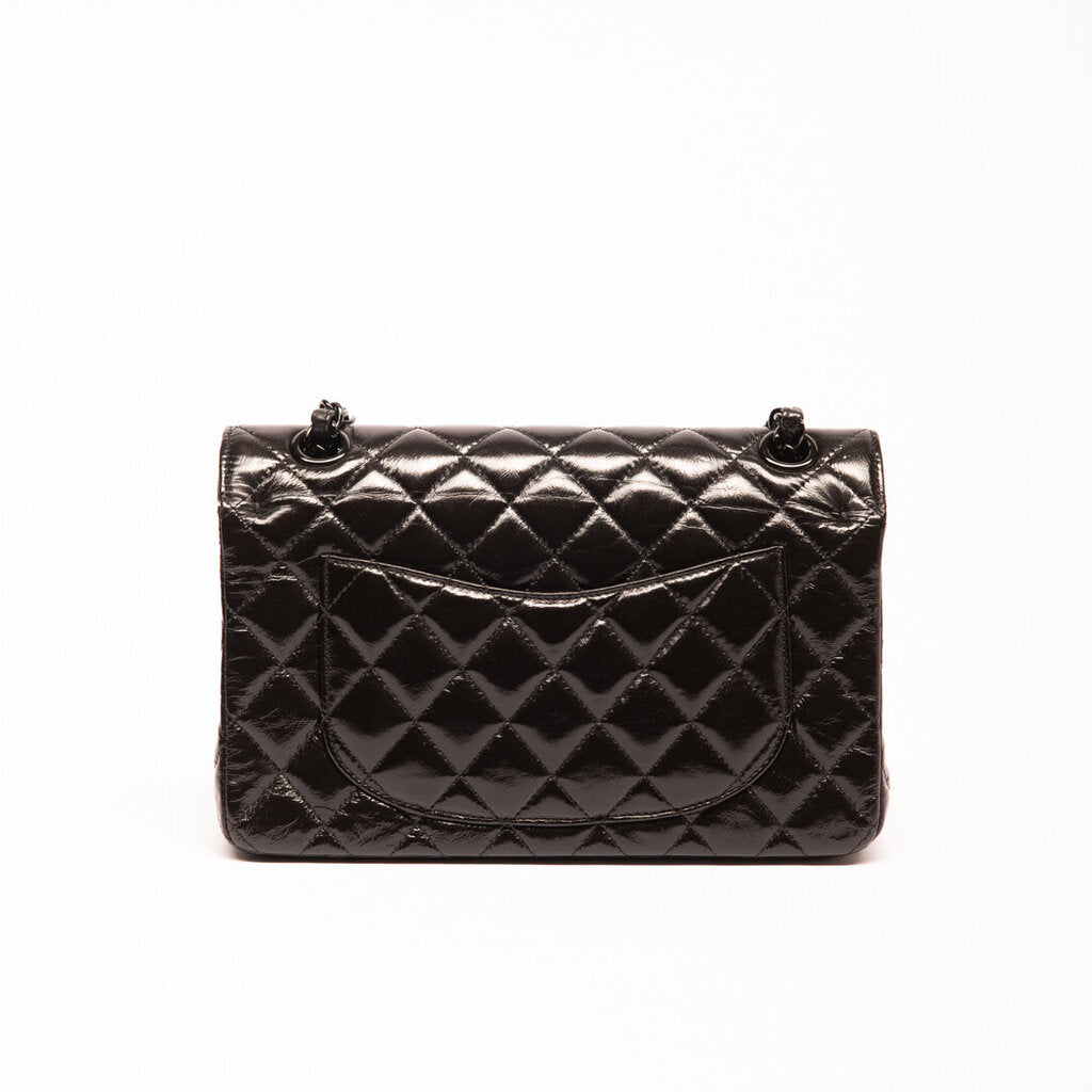 Chanel So Black Glazed Calfskin Small Classic Flap 29 Series