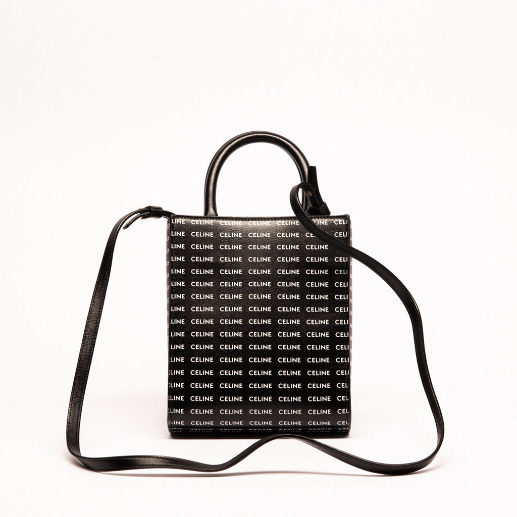 Celine Black & White Mini Cabas Tote
