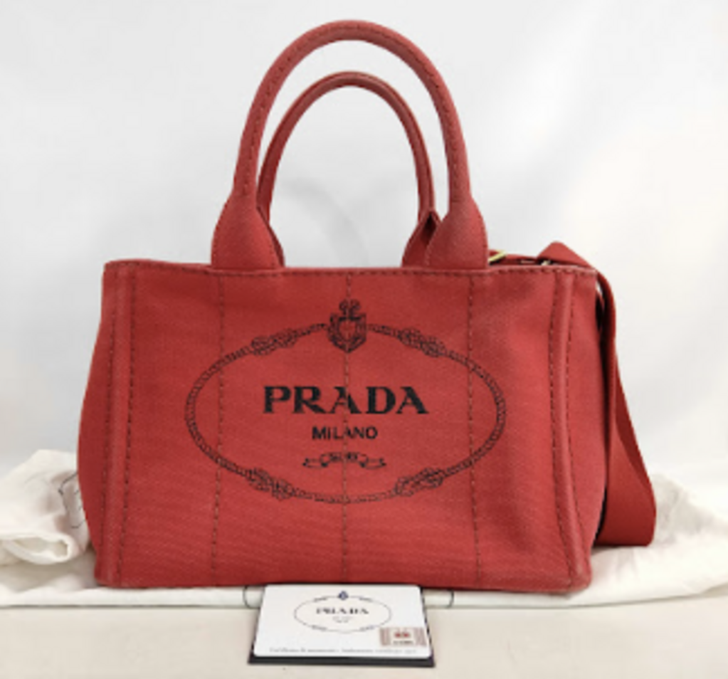 Red Canvas Canapa Tote