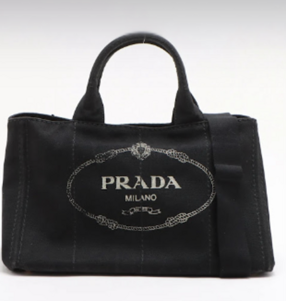 Black Canvas Canapa Tote