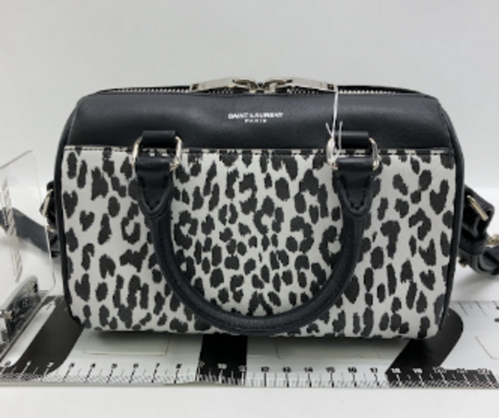 Leopard Print Boston Bag