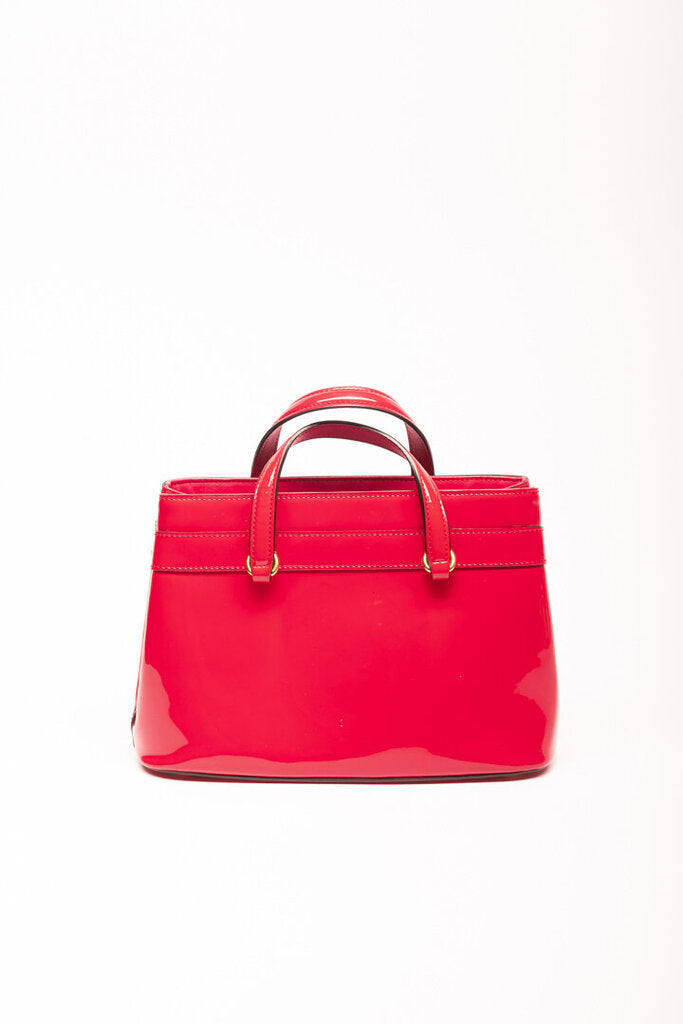 Gucci Red Patent Horsebit 2 Way Tote