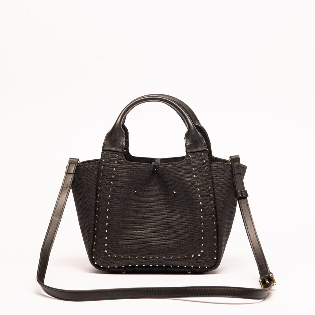 Valentino Garavani Atelier Black 01 Canvas Tote Bag