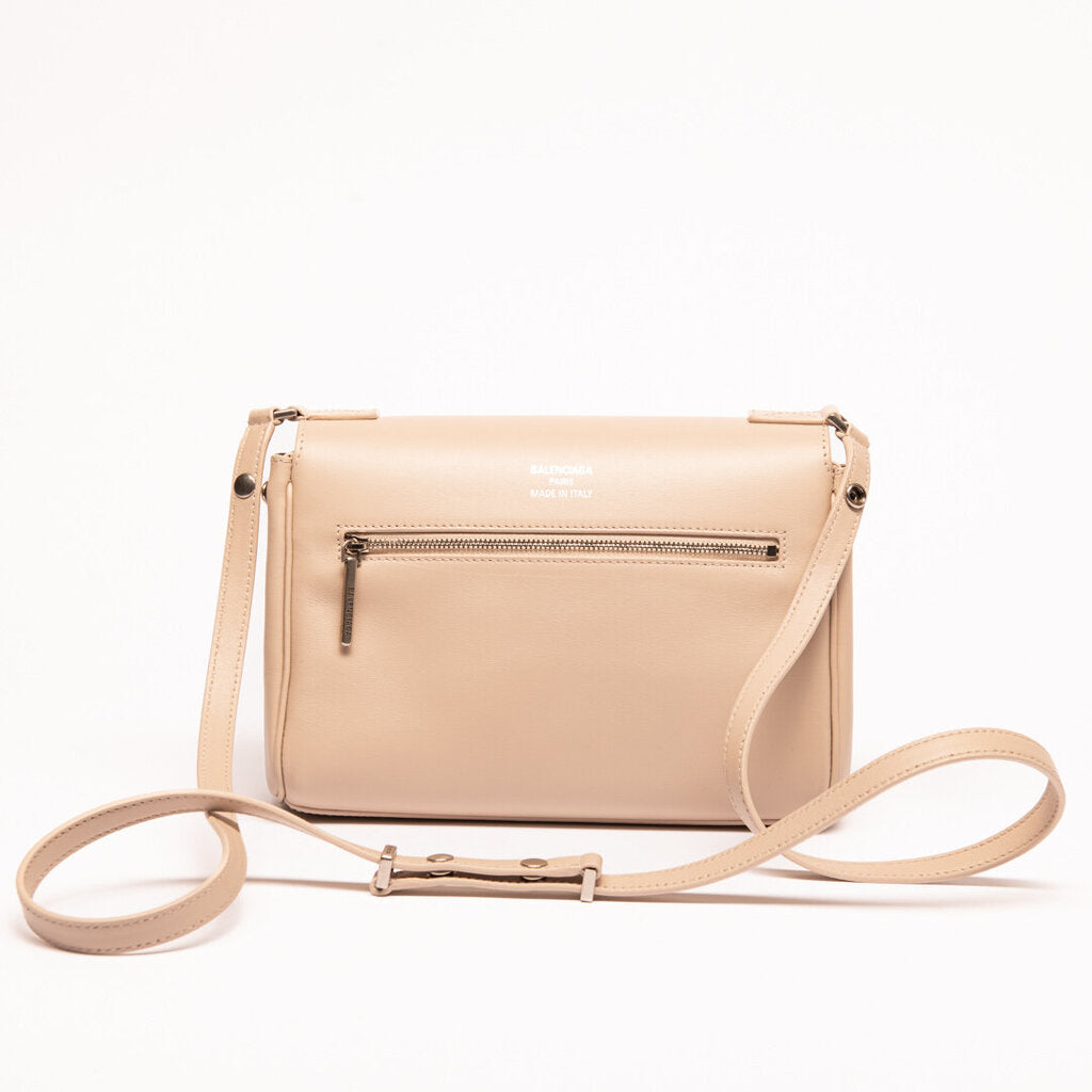 Balenciaga Beige Calfskin Bel Air Clutch