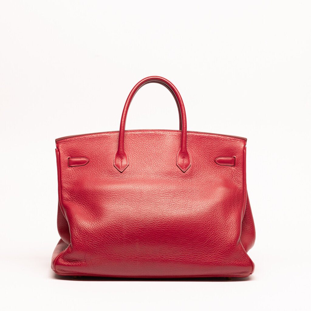 Hermes Red Togo Gold Hardware Birkin 40