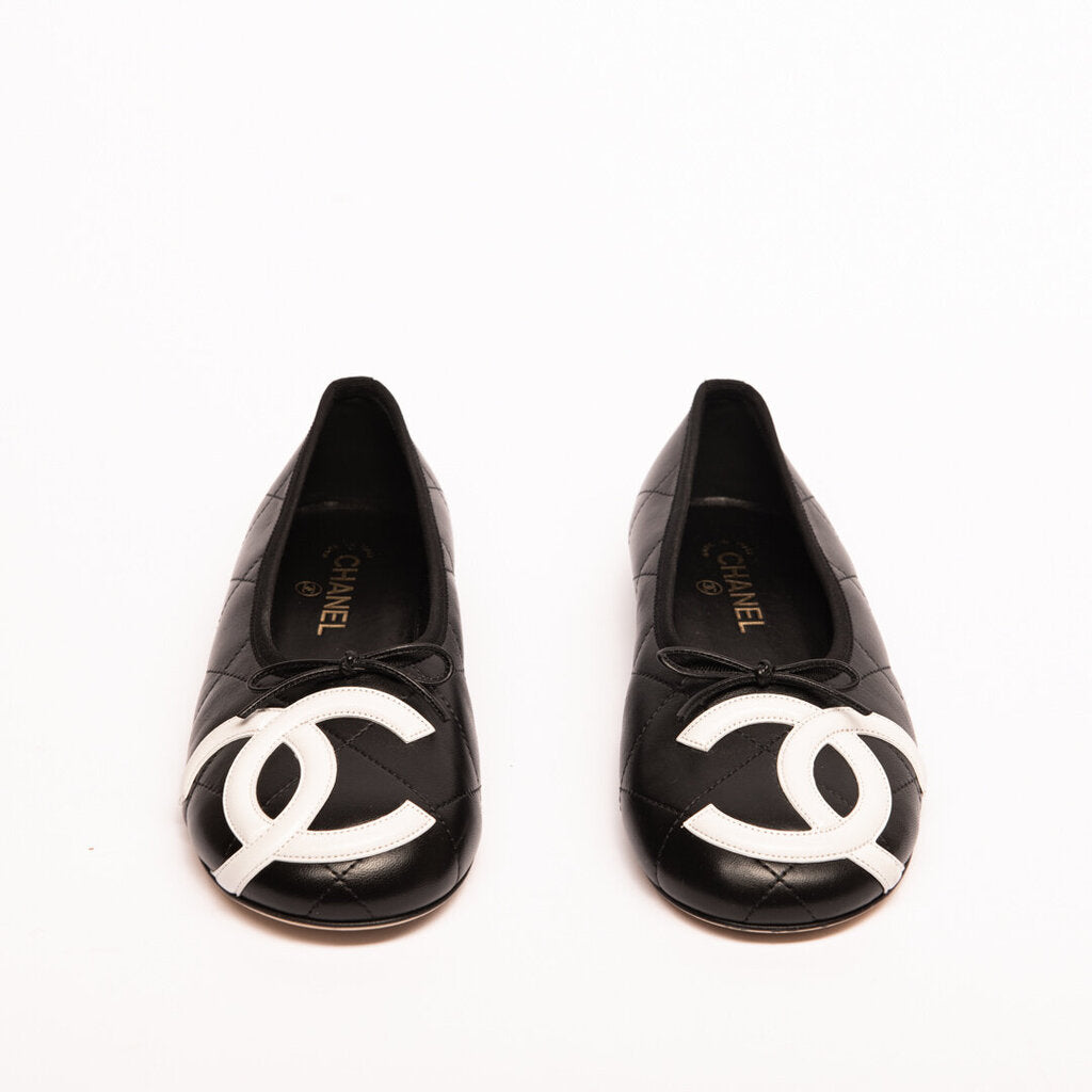 Chanel Rare 2026 Black Coco Beach Ballet Flat