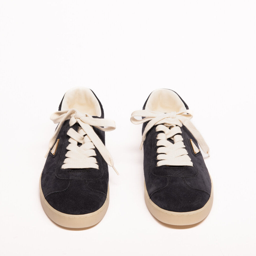 Prada Blue Suede Sneaker