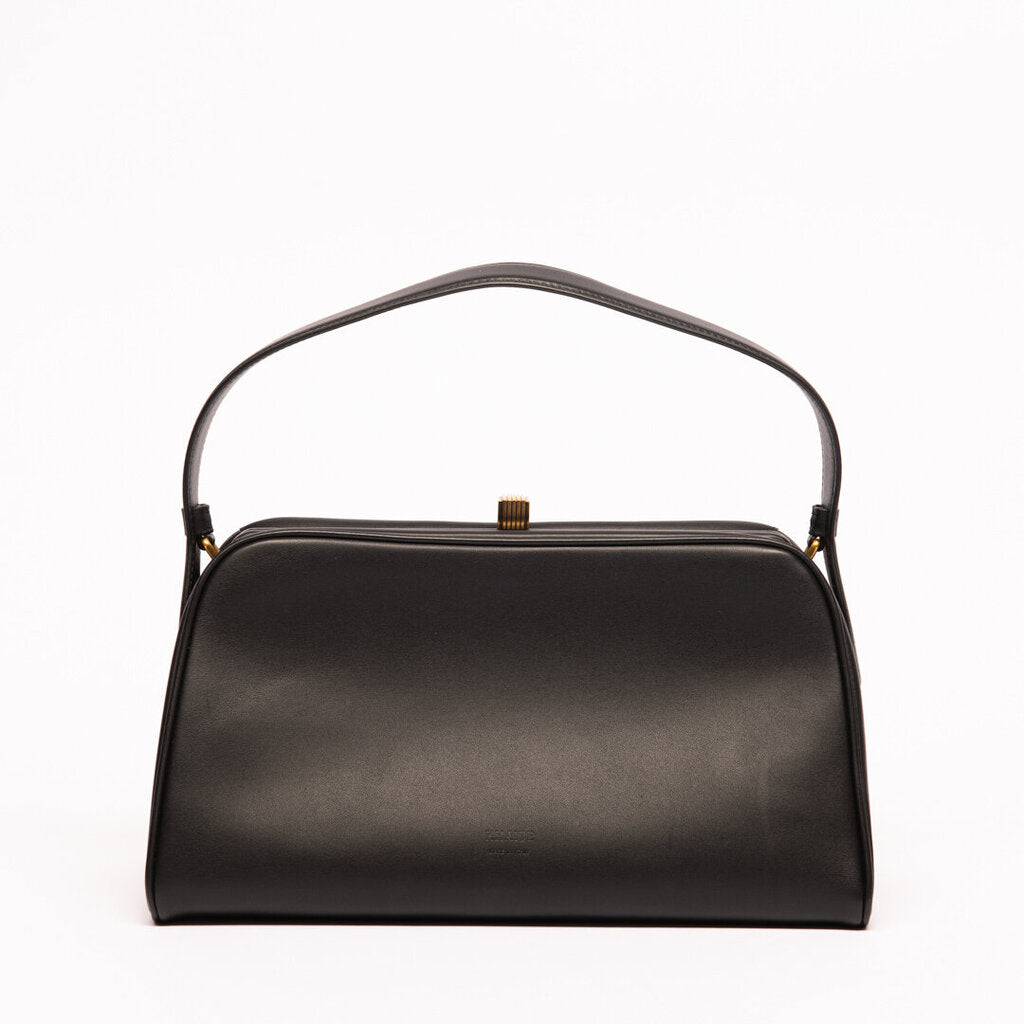 Khaite Black Leather Cate Bag