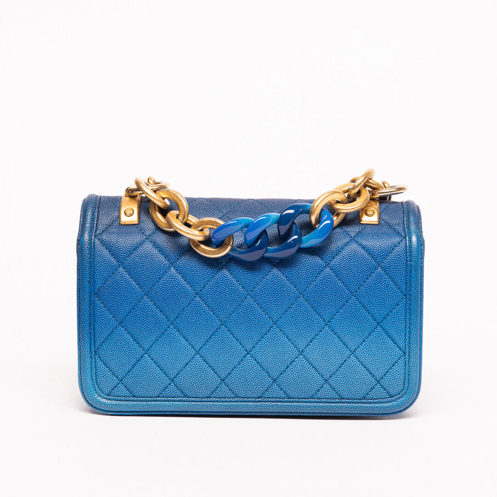 Chanel Blue Ombre Sunset On The Sea Crossbody