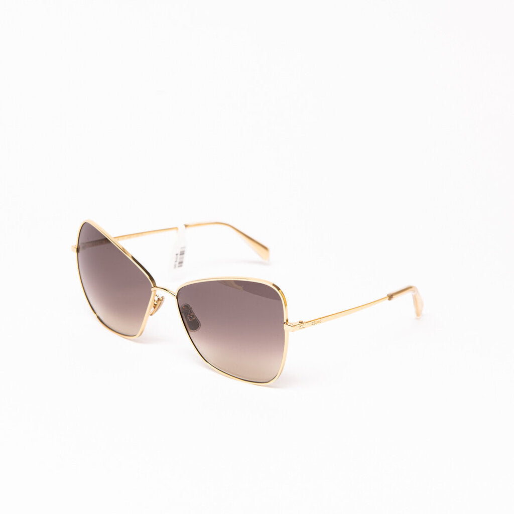 Celine Oversized Gold Metal Sunglasses