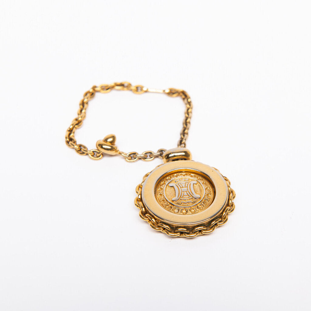 Celine Gold Bangle Triomphe Key Case And Ring