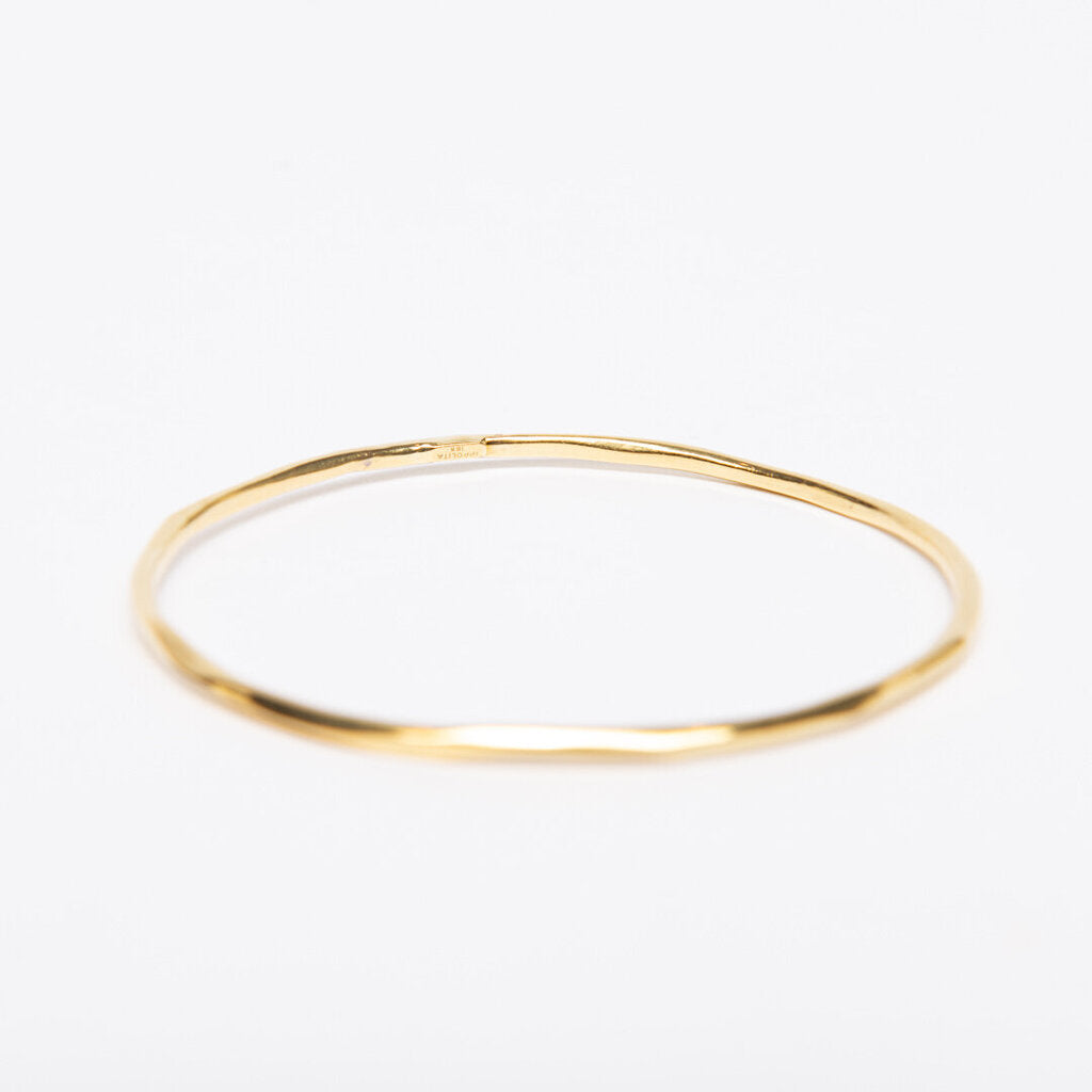 Ippolita FP 18k YG Hammered Bangle