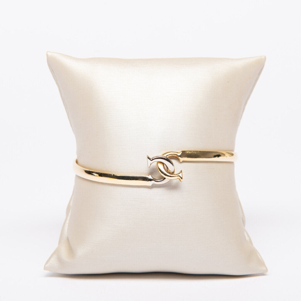Cartier Vintage 18k YG Interlocking C Bracelet