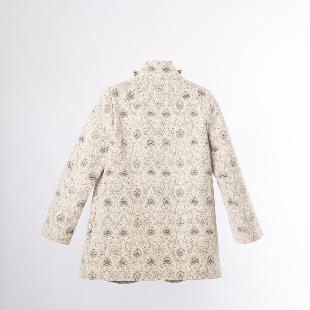 Aganovich Cotton & Silk Blend Floral Coat (2014)