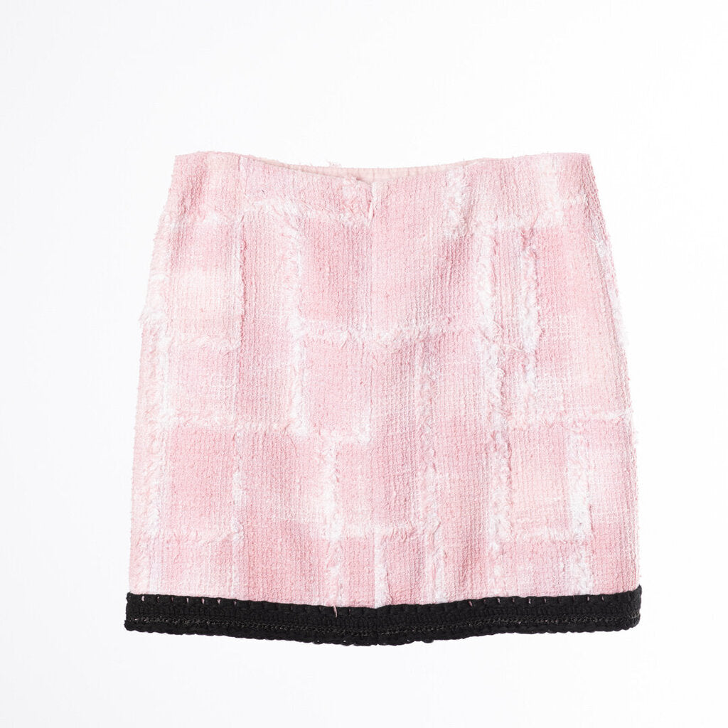 Chanel Pink Tweed Mini Skirt (2022)