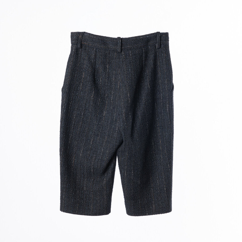 Chanel Navy Poly Tweed Short