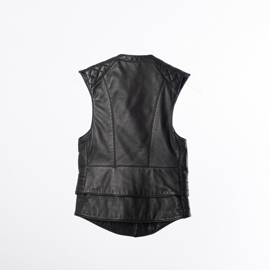 Balenciaga Leather Silver Hardware Biker Vest (2010)
