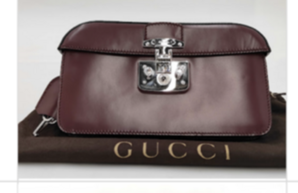 Burgundy Leather Clutch
