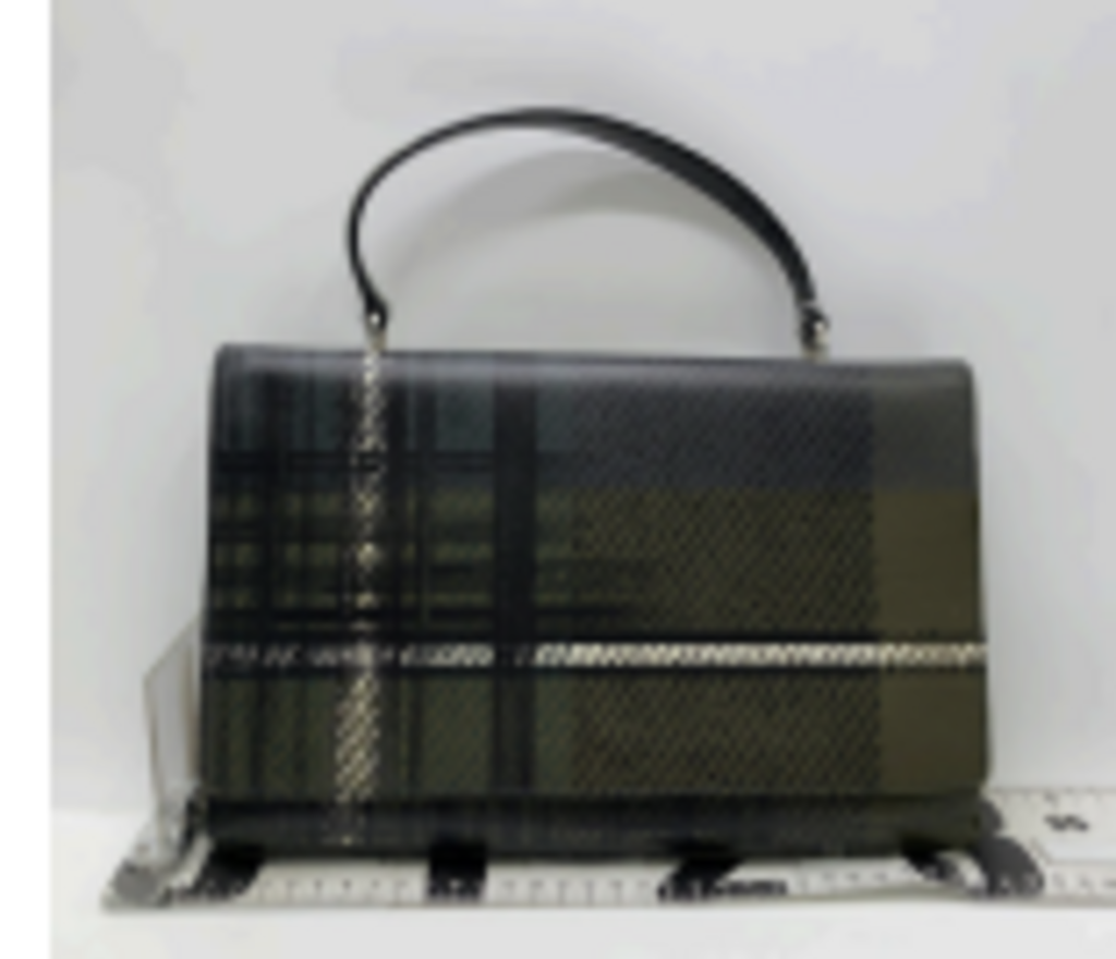 Green & Black Plaid Top Handle