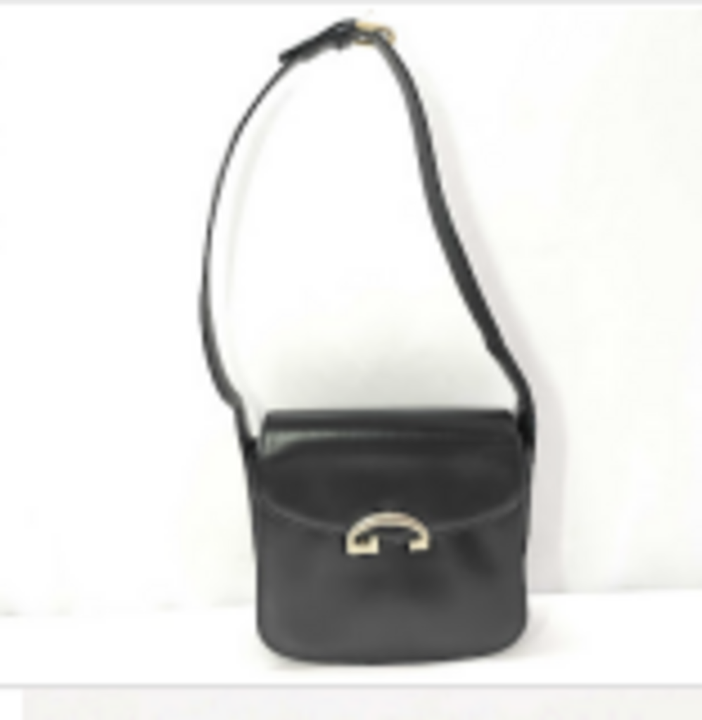 Black Leather Shoulder Bag