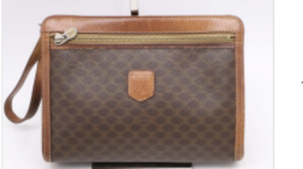 Brown Macadam Wristlet