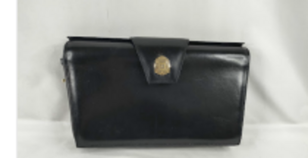 Black Leather Clutch