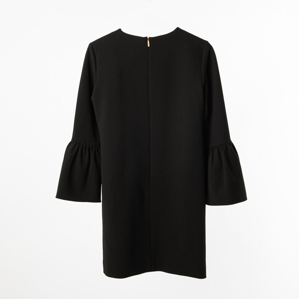 Tibi Black Dress With Puff Sleeve