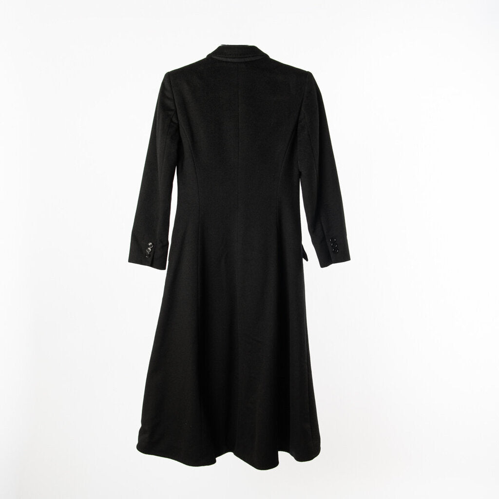 Alexander McQueen Black Cashmere Long Coat
