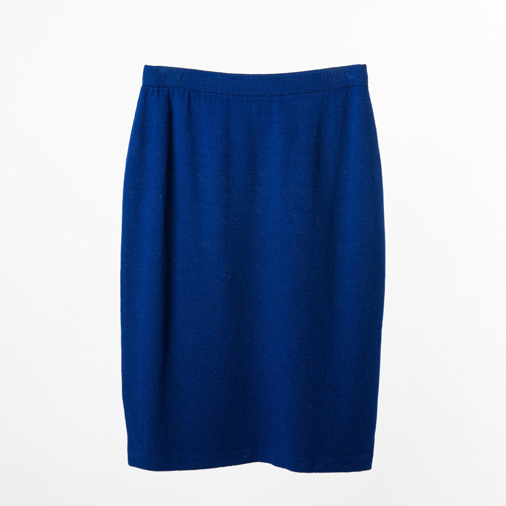 St John. Cobalt Knit Skirt Pencil Skirt