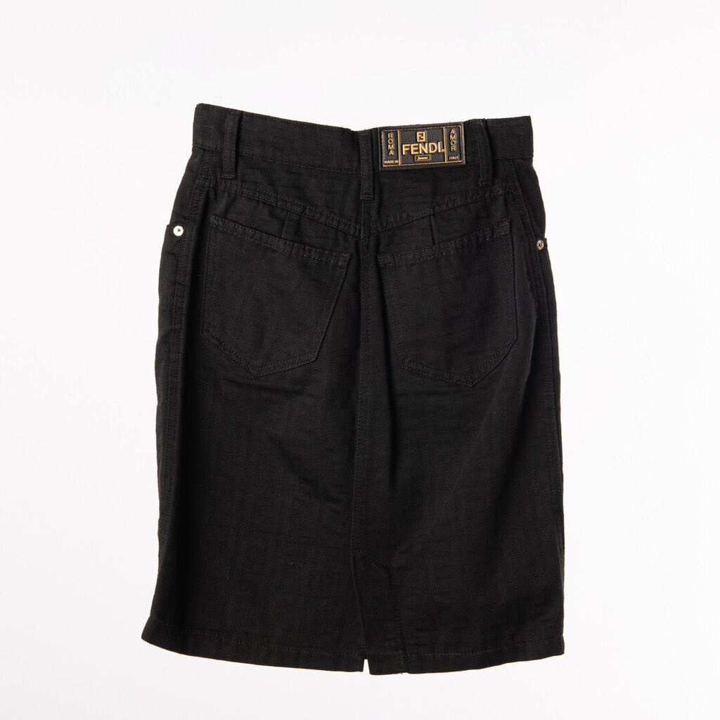 Fendi Black Mini Skirt