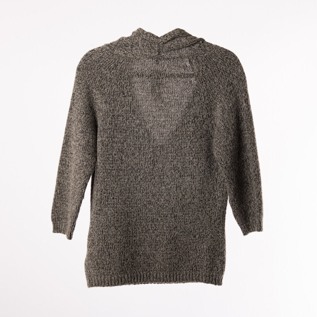 Gucci Grey Cashmere Blend Embellished Shoulder Sweater