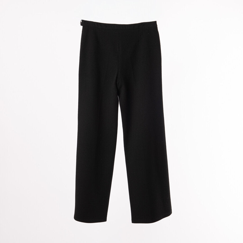Chanel Black Wool Trousers