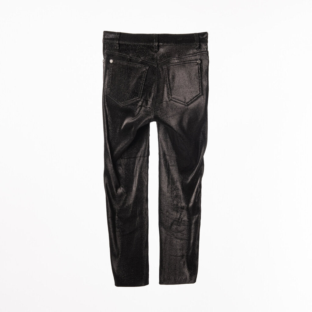 Chanel Black Cotton Metallic Pant