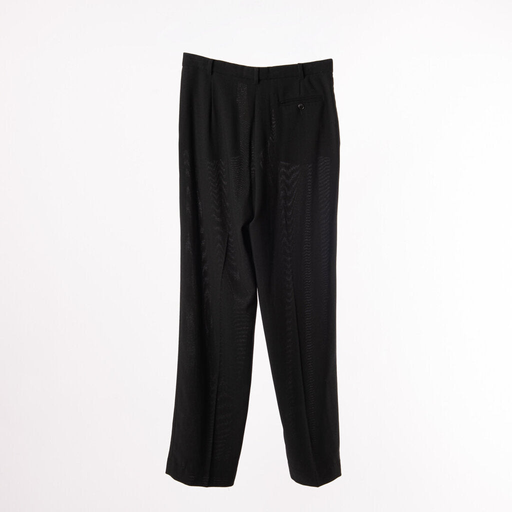 Armani Black Wool Blend Pant