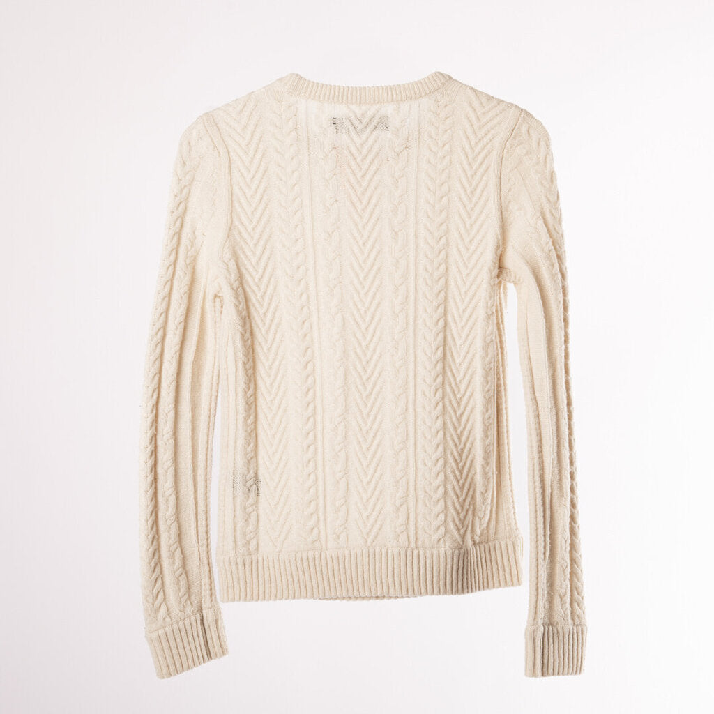 Rag & Bone Cream Cable Knit Sweater