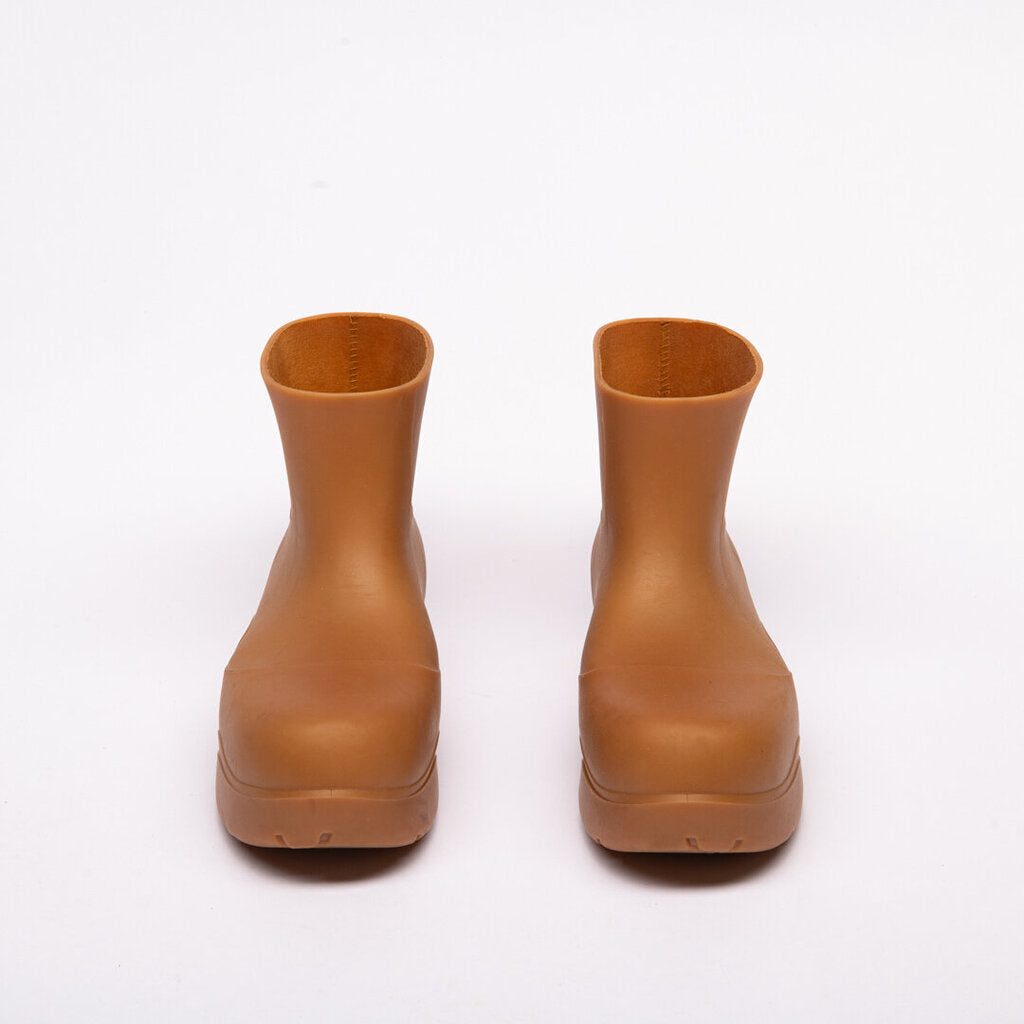 Bottega Veneta Carmel Brown Rubber Puddle Boots