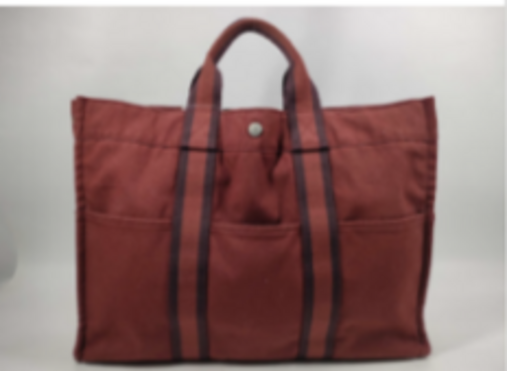 Burgundy Canvas Tote