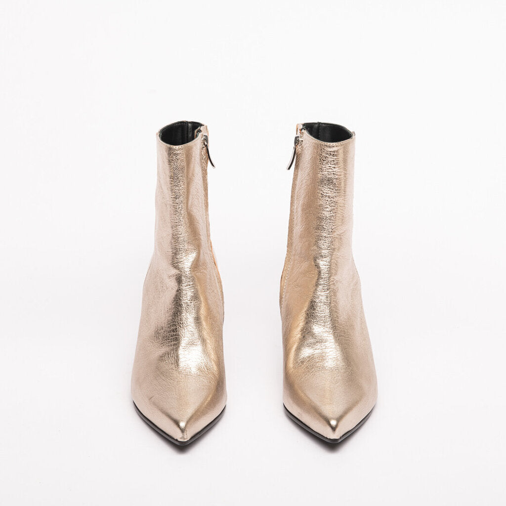 Barbara Bui Gold Metallic Leather Boots