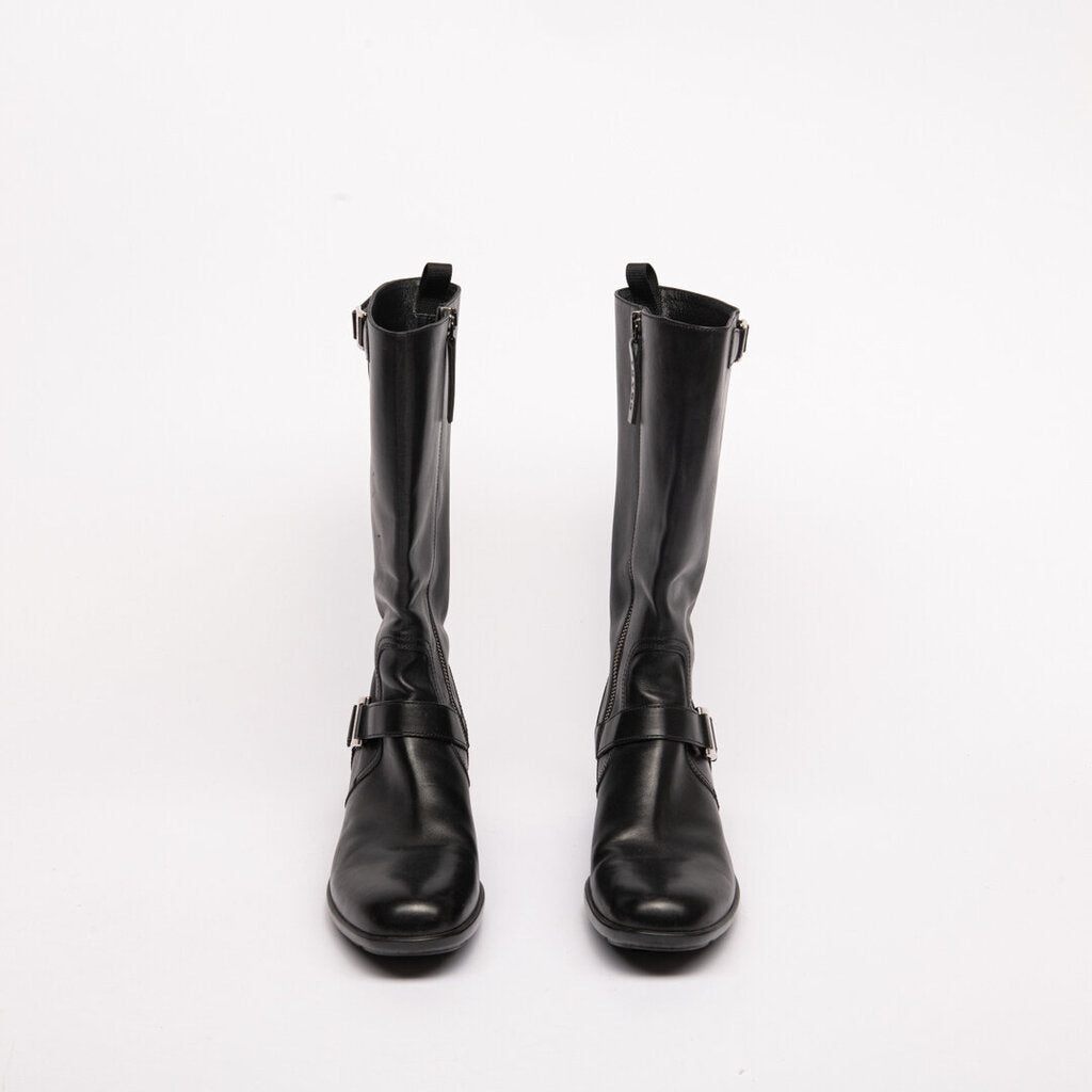 Prada Black Leather Boots