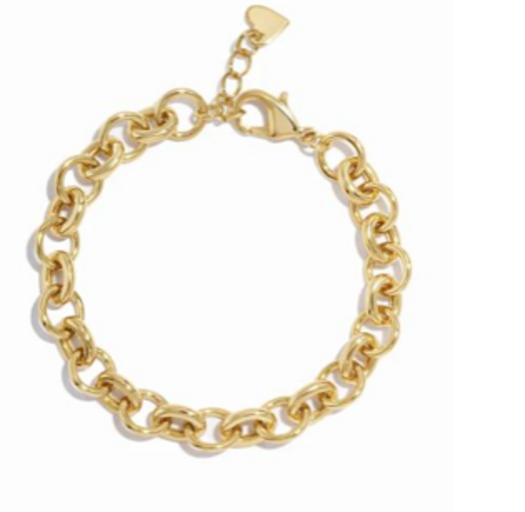 ROUND LINK BRACELET YG 7'