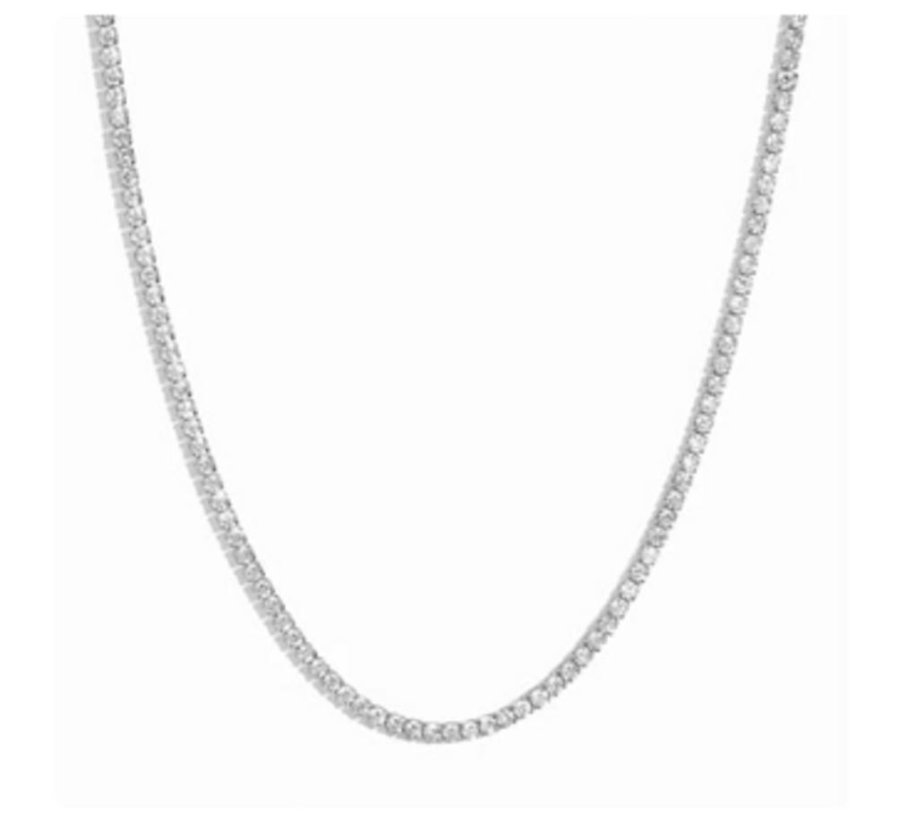 2MM TENNIS NECKLACE WG