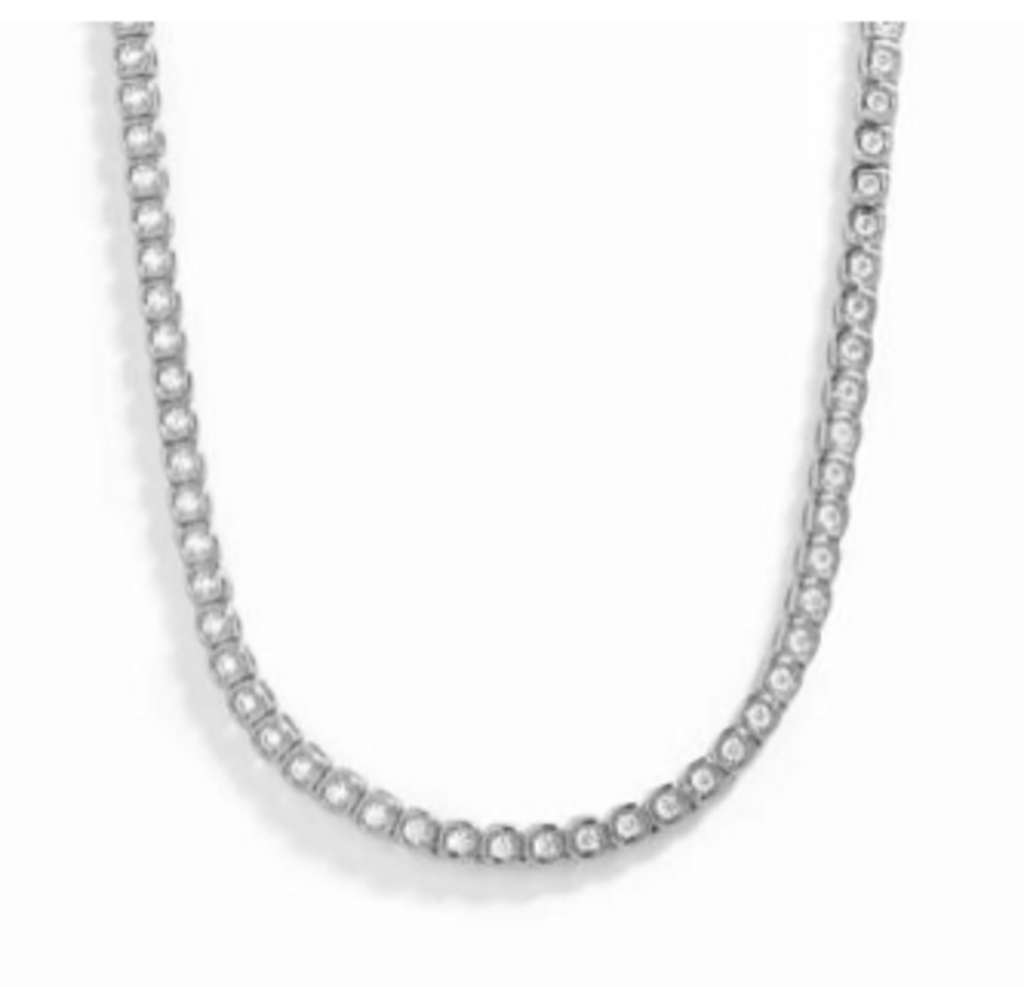 CHLOE TENNIS NECKLACE WG 16'