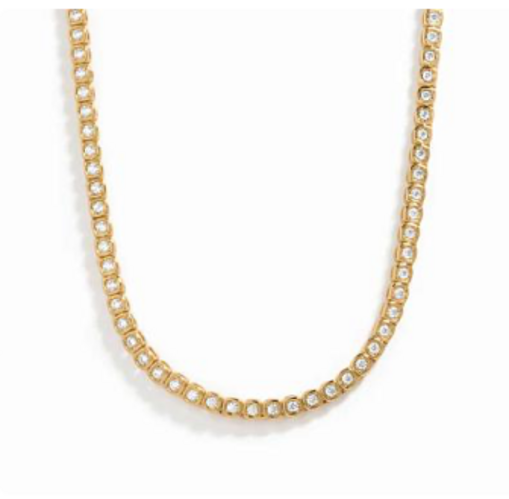 CHLOE TENNIS NECKLACE YG 16'