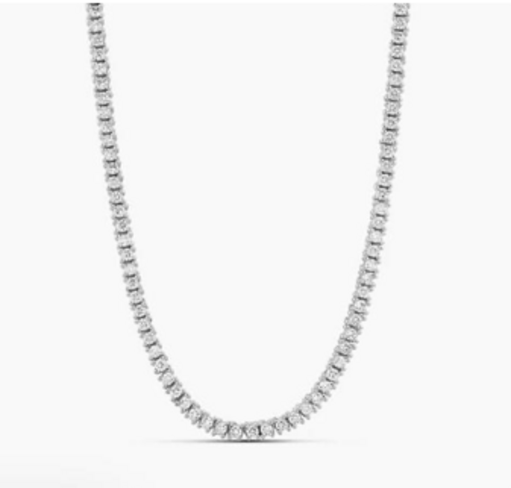 2mm THIN TENNIS NECKLACE WG