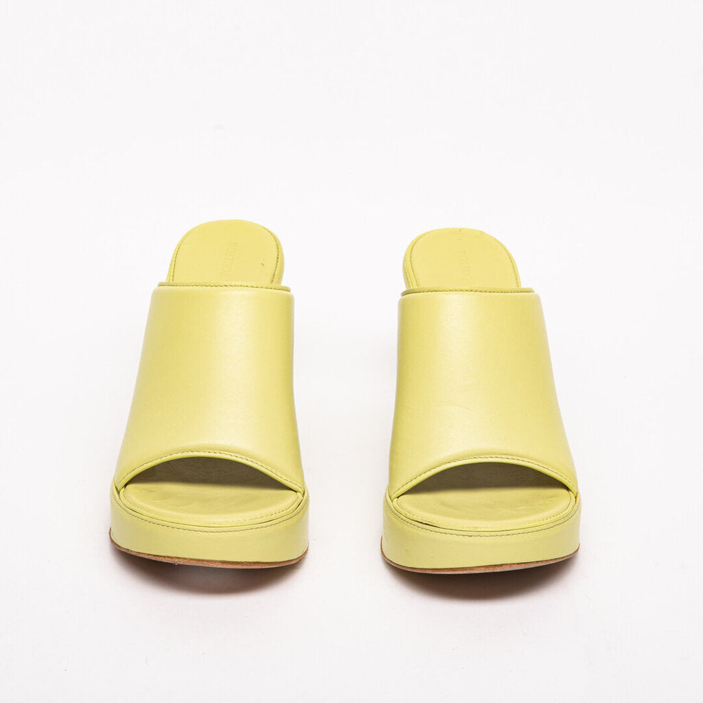 Bottega Veneta Yellow Leather Clog Mules