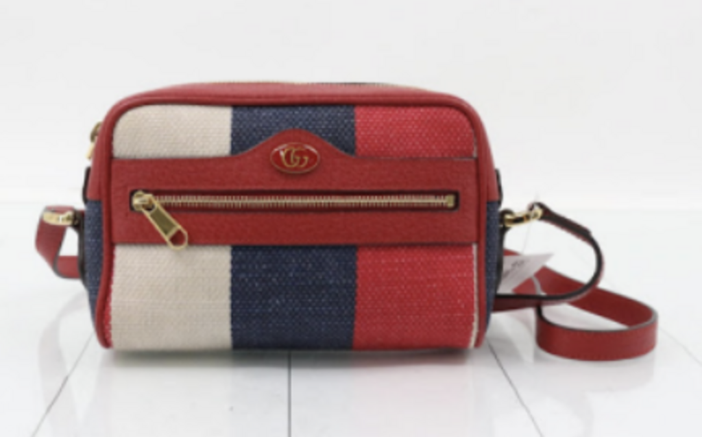 Red/White/Blue Canvas Ophidia Belt Bag