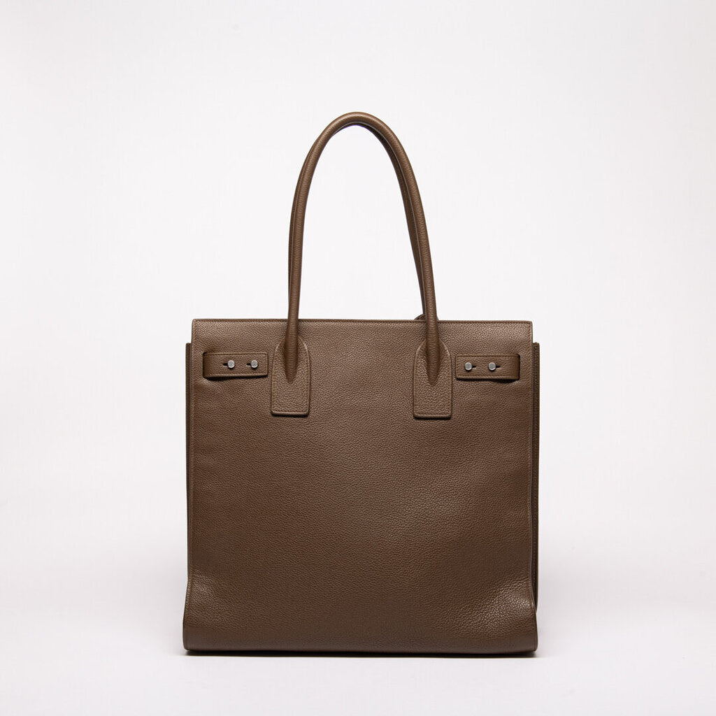Saint Laurent Gray Shoulder Sac Du Jour Tote