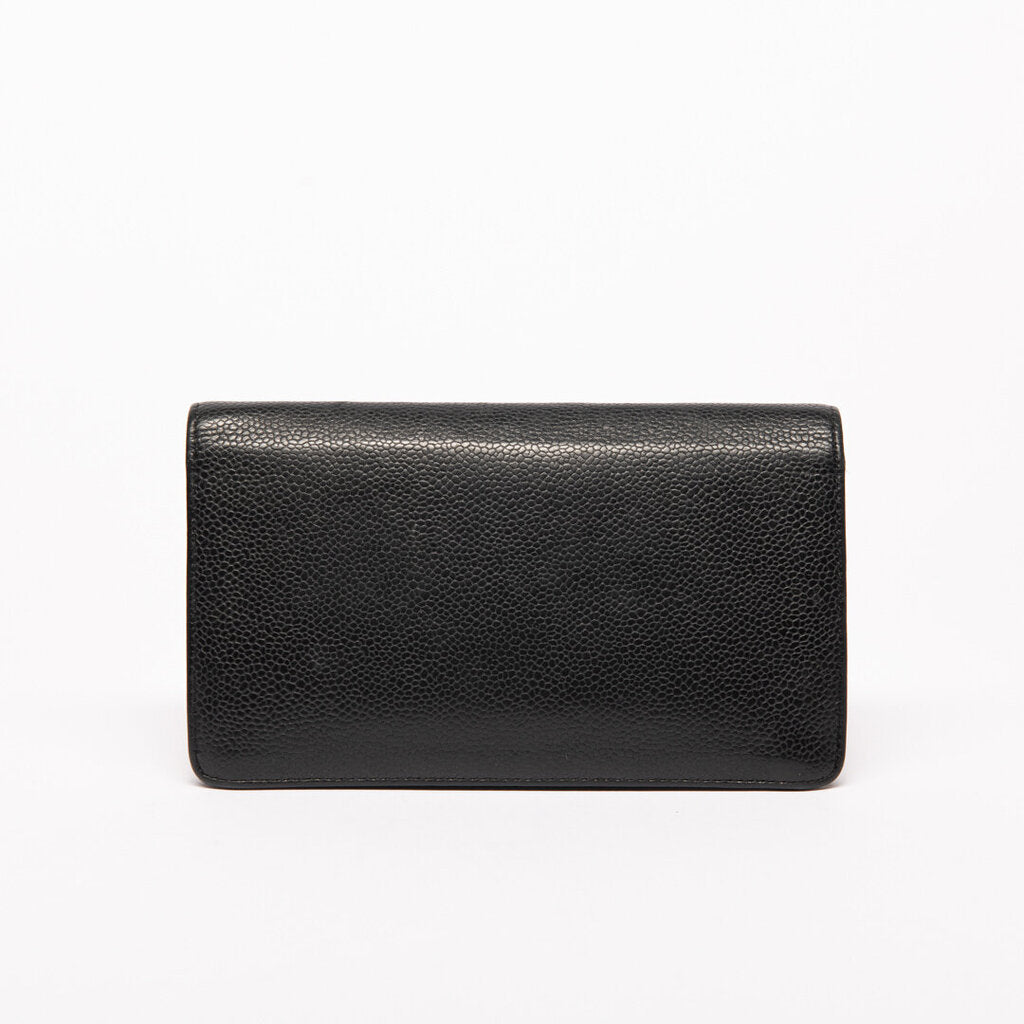 Chanel Black Caviar Timeless Wallet