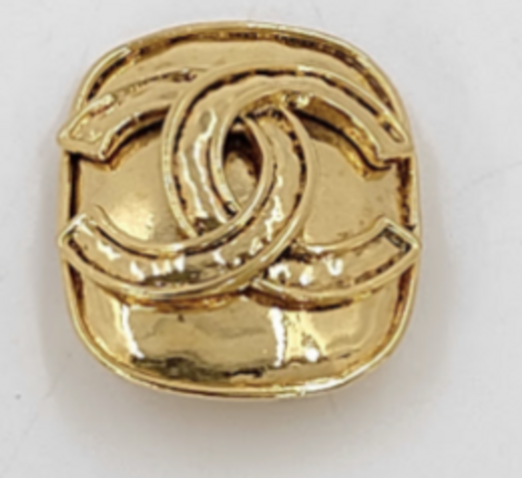 Gold Logo Brooch