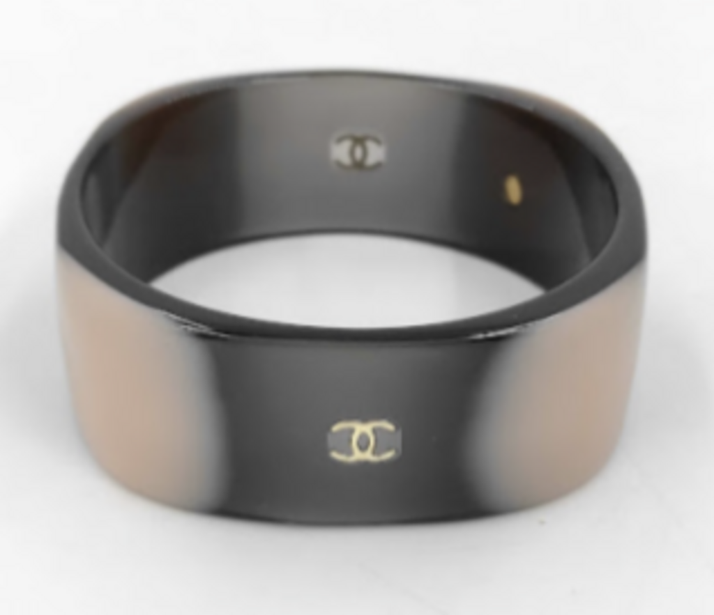 2001 Black & Tan Lucite Bangle